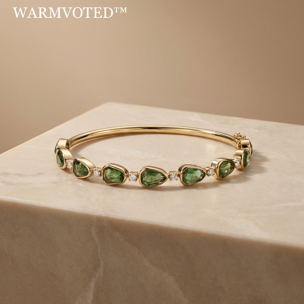 🌿 Warmvoted™ THE VERDANT PRISM BANGLE