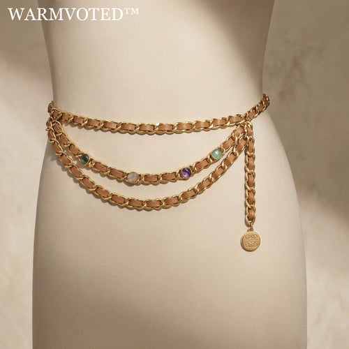 ⚱️Warmvoted™ THE RIVIERA TRI-TIER CHAIN BELT