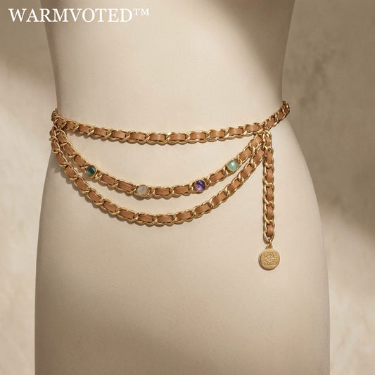 ⚱️Warmvoted™ THE RIVIERA TRI-TIER CHAIN BELT