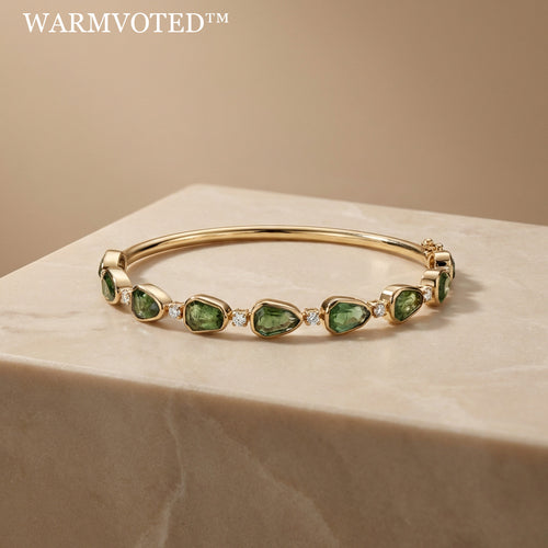 🌿 Warmvoted™ THE VERDANT PRISM BANGLE