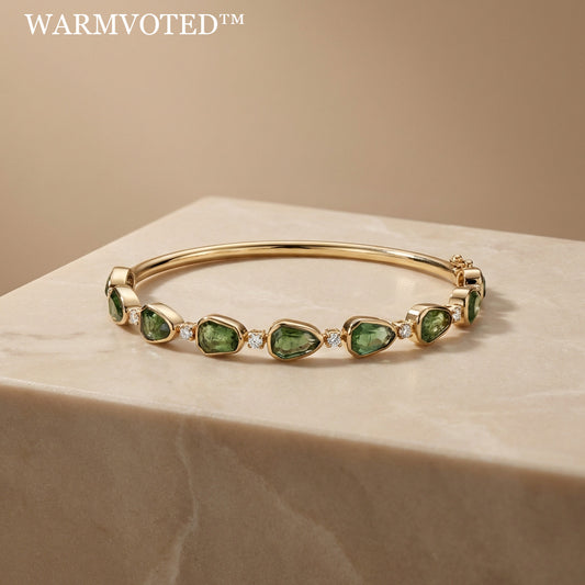 🌿 Warmvoted™ THE VERDANT PRISM BANGLE