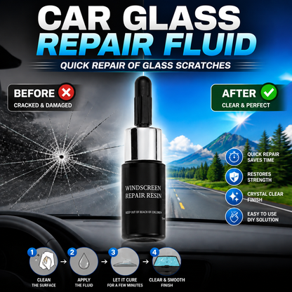 🚗 Fix Windshield Cracks Fast — Easy DIY Repair Kit That Helps Restore Glass Clarity & Save On Expensive Replacements