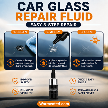 🚗 Fix Windshield Cracks Fast — Easy DIY Repair Kit That Helps Restore Glass Clarity & Save On Expensive Replacements